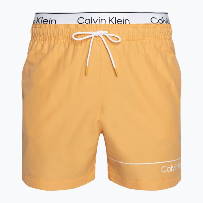 Мъжки къси панталони за плуване Calvin Klein Medium Double WB buff orange