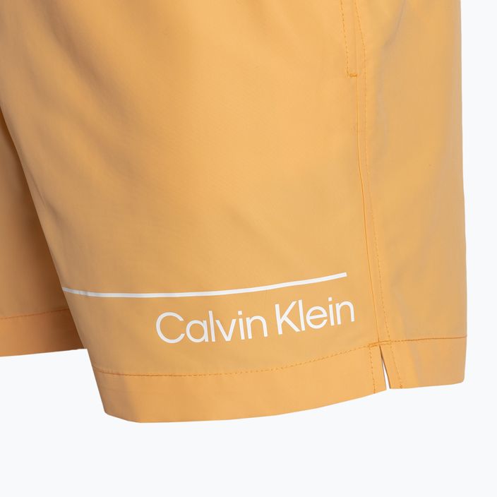 Мъжки къси панталони за плуване Calvin Klein Medium Double WB buff orange 4