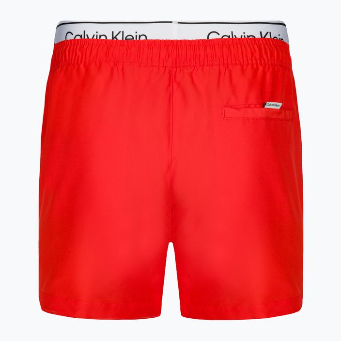 Мъжки къси панталони за плуване Calvin Klein Medium Double WB hot heat 2
