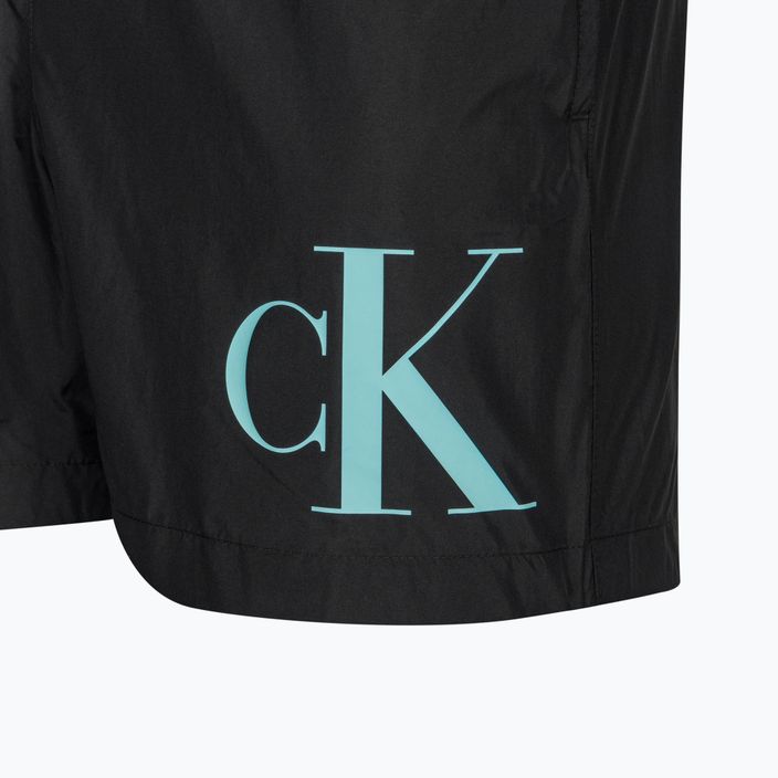 Мъжки къси панталони за плуване Calvin Klein Medium Drawstring black/blue 3