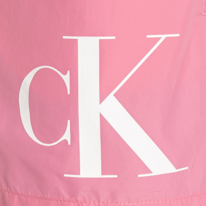 Мъжки къси плувни шорти Calvin Klein Short Drawstring саше розово 3