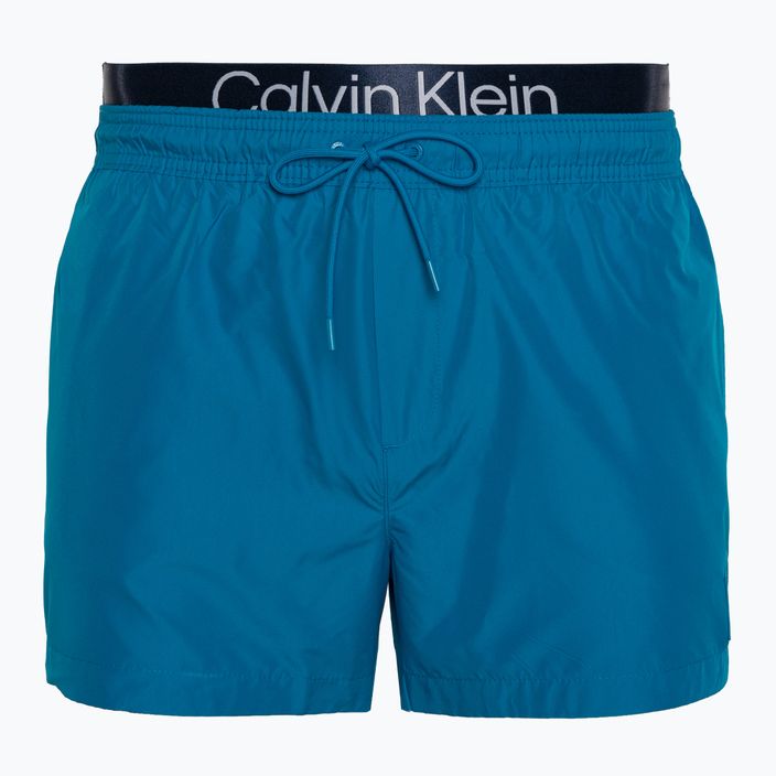 Мъжки къси бански Calvin Klein с двоен колан ocean hue