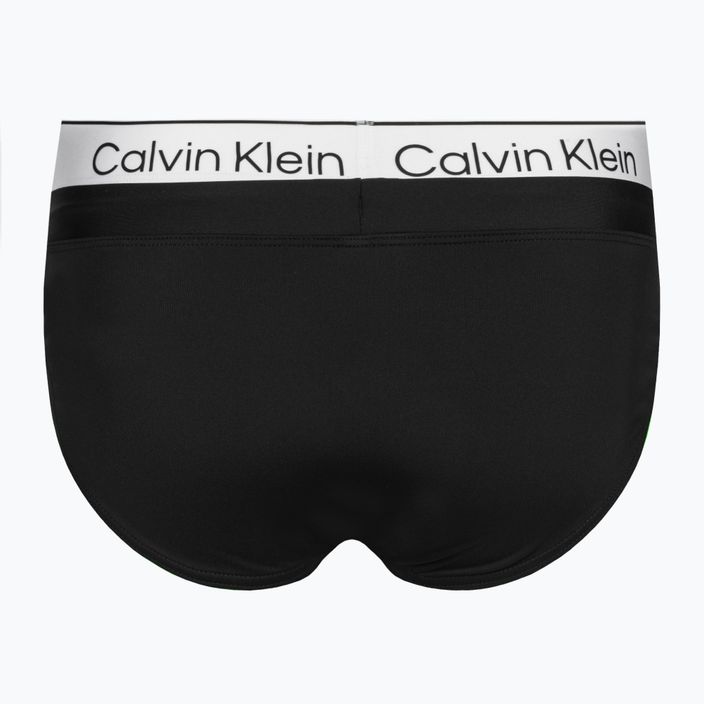 Мъжки слипове за плуване Calvin Klein Brief Double WB black 2