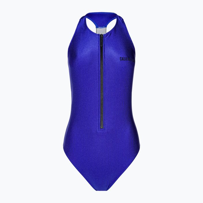 Дамски бански Calvin Klein Racerback One Piece Midnight Lagoon