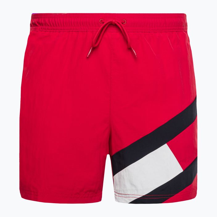Мъжки къси панталони за плуване Tommy Hilfiger Sf Medium Drawstring red