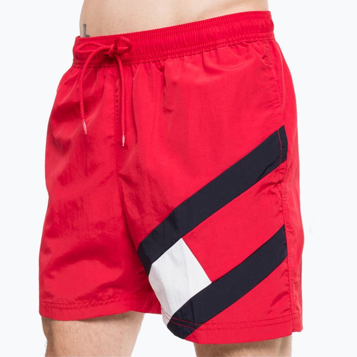 Мъжки къси панталони за плуване Tommy Hilfiger Sf Medium Drawstring red 7