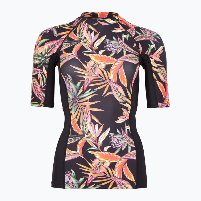 Дамска блуза за плуване O'Neill Anglet Skin SS black tropical flower