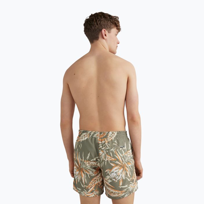 Мъжки къси панталони за плуване O'Neill Cali Floral 16'', дълбоки лишеи, с флорални мотиви 4