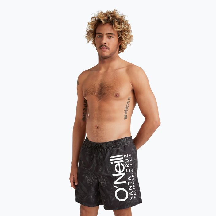 Мъжки къси панталони за плуване O'Neill Cali Floral 16'', черни, с цветя 3
