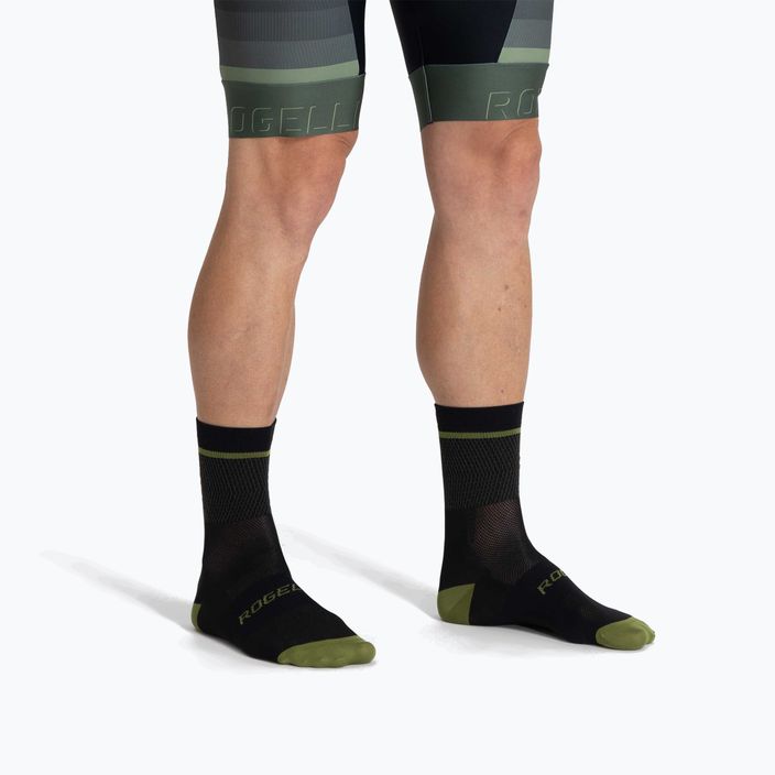 Rogelli Hero II зелени/черни чорапи за колоездене 2