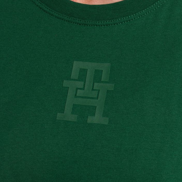 Дамска тренировъчна риза Tommy Hilfiger Regular Th Monogram green 4