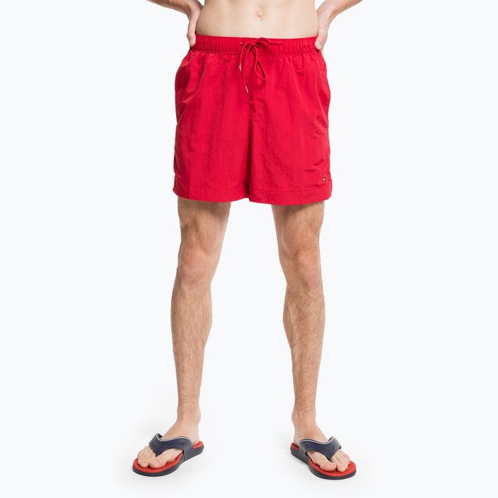 Мъжки къси панталони за плуване Tommy Hilfiger Medium Drawstring red 5