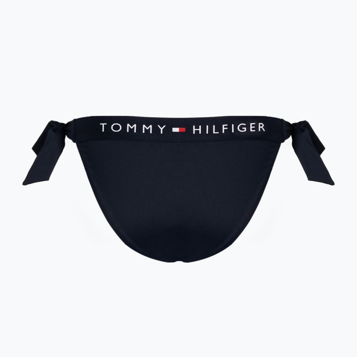 Tommy Hilfiger Side Tie Cheeky синьо долнище на бански костюм 2