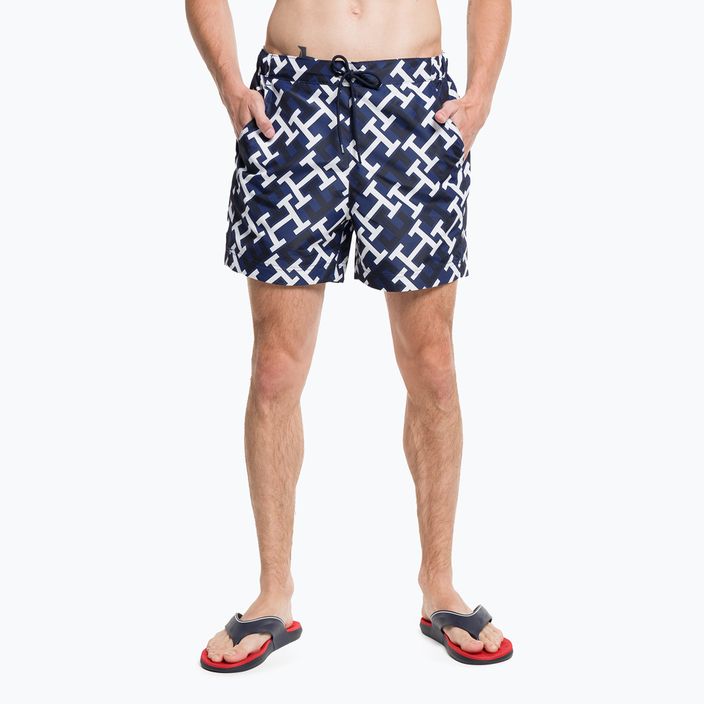 Мъжки къси панталони за плуване Tommy Hilfiger Sf Medium Drawstring Print blue 4