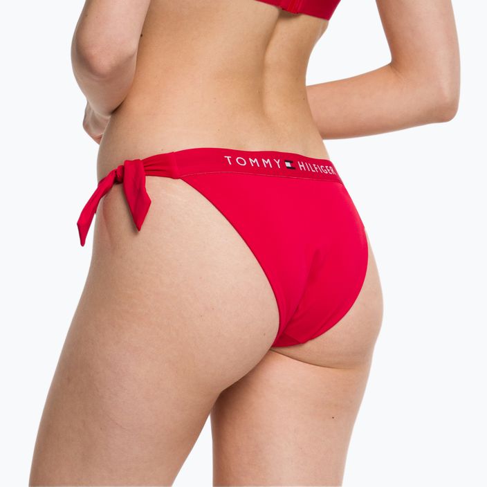Tommy Hilfiger Side Tie Cheeky долнище на бански костюм червено 6