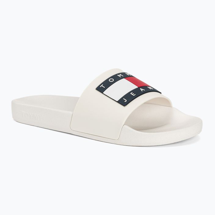 Джапанки Tommy Jeans Flag Pool Slide Ess ecru за жени