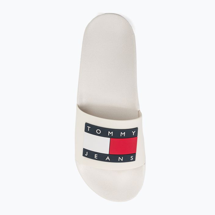 Джапанки Tommy Jeans Flag Pool Slide Ess ecru за жени 6