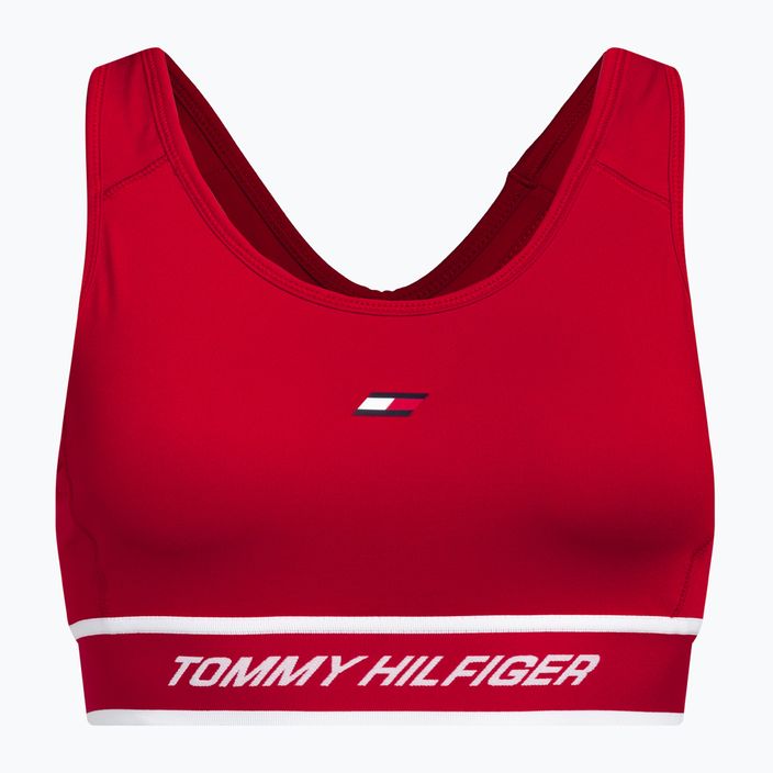 Tommy Hilfiger Mid Int Tape Racer Back червен фитнес сутиен 5