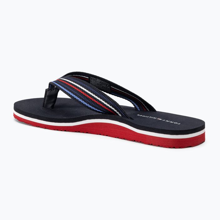 Tommy Hilfiger дамски джапанки Stripes Beach Sandal червено бяло синьо 3