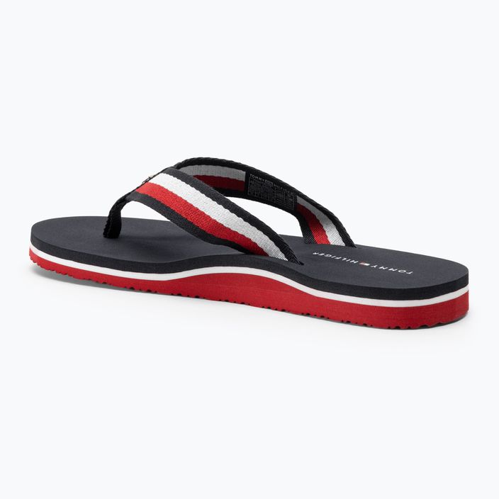 Tommy Hilfiger дамски джапанки Corporate Beach Sandal червено бяло синьо 3