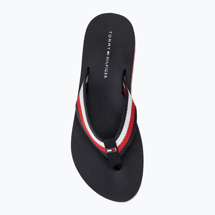 Tommy Hilfiger дамски джапанки Corporate Beach Sandal червено бяло синьо 5