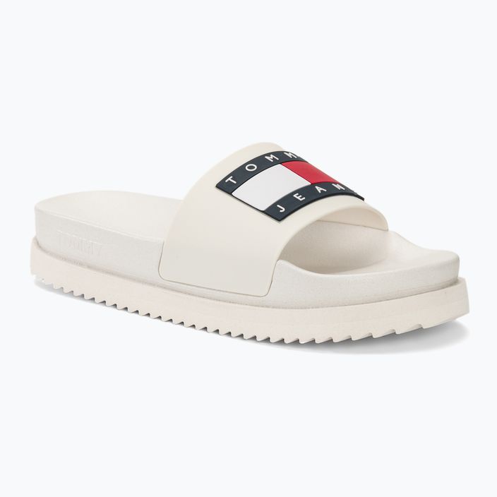 Tommy Jeans Women's Elevated Flatform Slide ecru джапанки