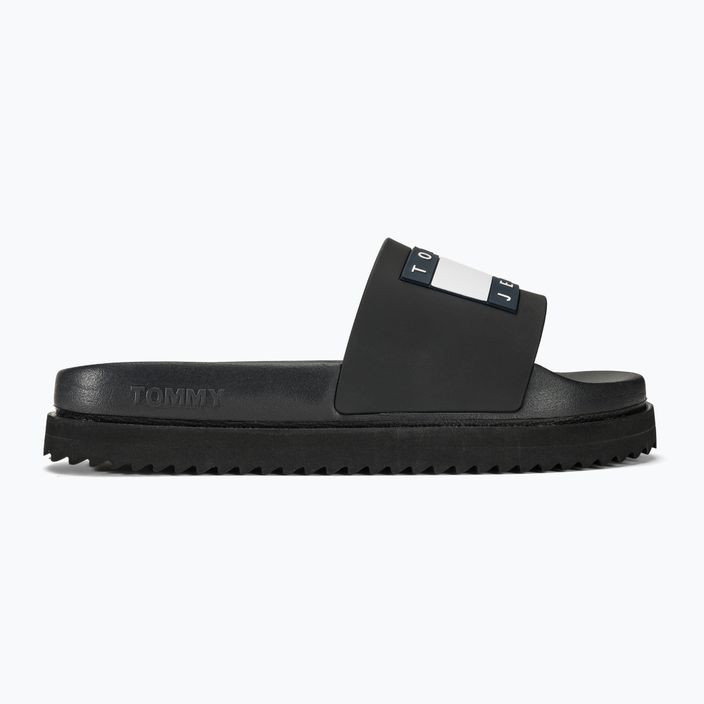 Tommy Jeans дамски Elevated Flatform Slide черен 2