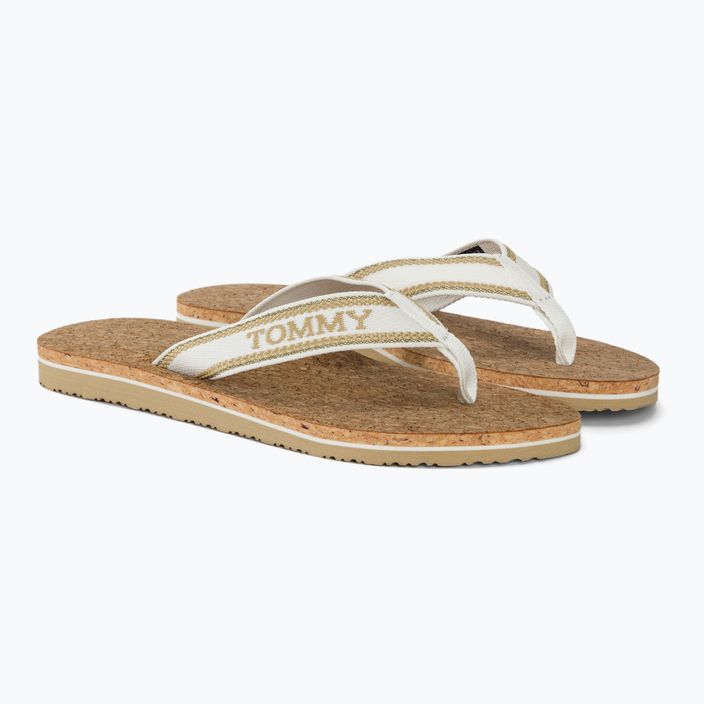 Tommy Hilfiger дамски плажен сандал Cork Beach Sandal harvest wheat джапанки 4