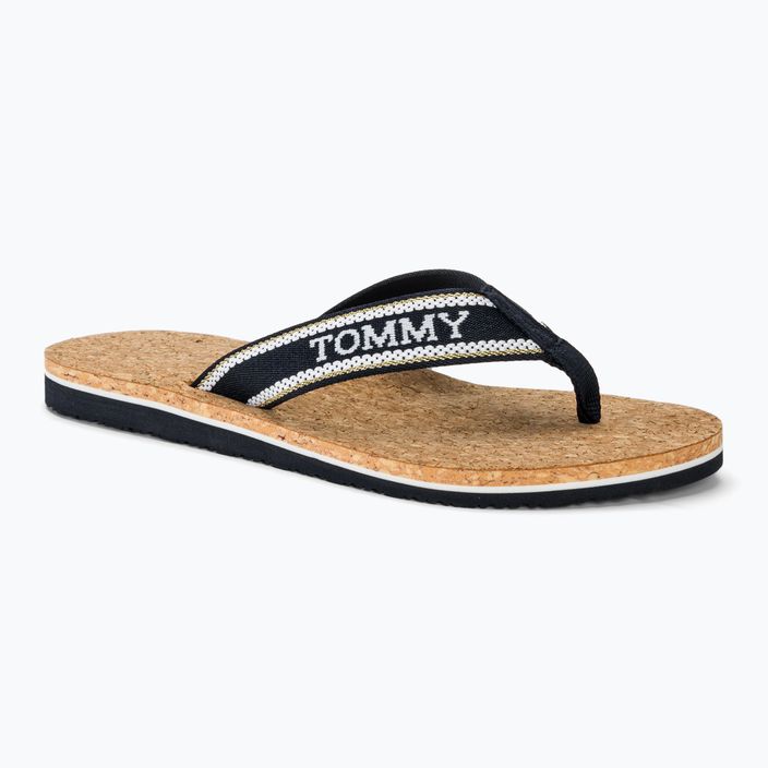 Tommy Hilfiger дамски джапанки Cork Beach Sandal space blue