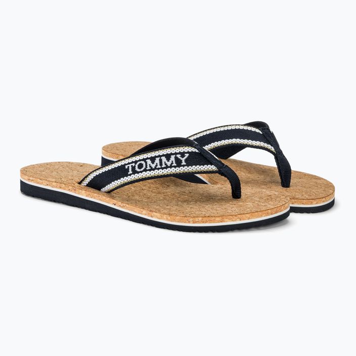 Tommy Hilfiger дамски джапанки Cork Beach Sandal space blue 4