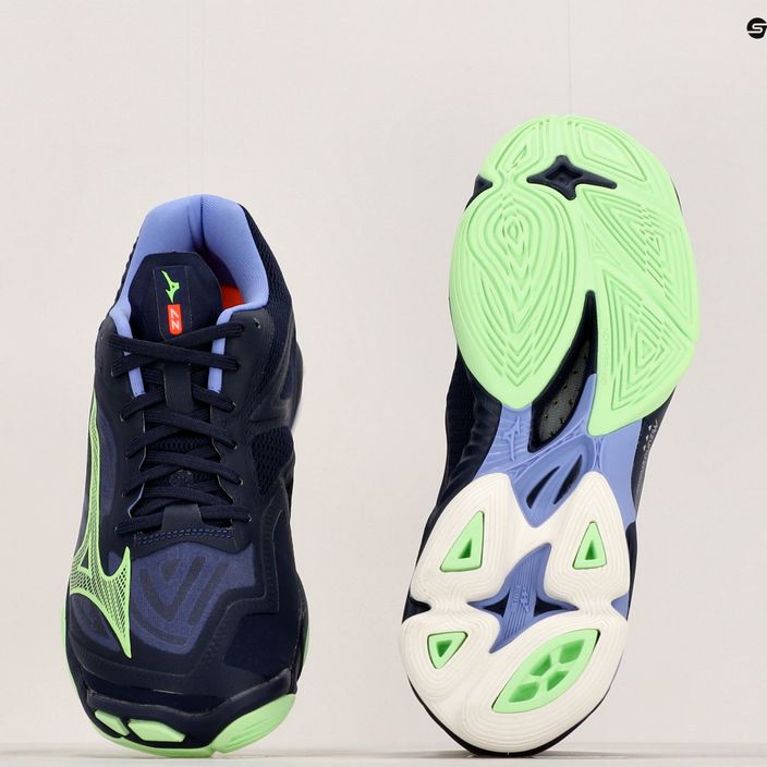 Мъжки обувки за волейбол Mizuno Wave Lightning Z7 evening blue / tech green / lolite 10