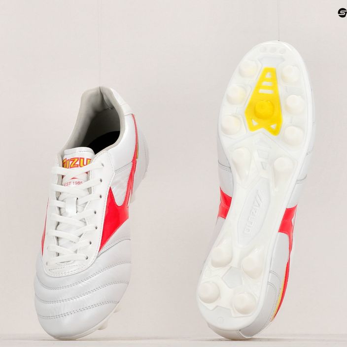 Мъжки футболни обувки Mizuno Morelia II Elite MD white/flery coral2/bolt2 14