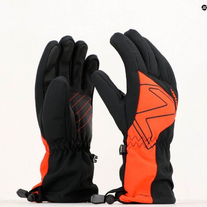 Детска ски ръкавица ZIENER Laval AS AW черна, оранжева 3