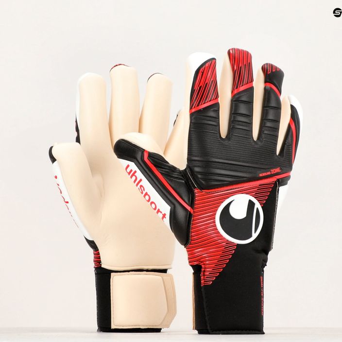 Детски вратарски ръкавици uhlsport Powerline Absolutgrip Finger Surround black/red/white 4