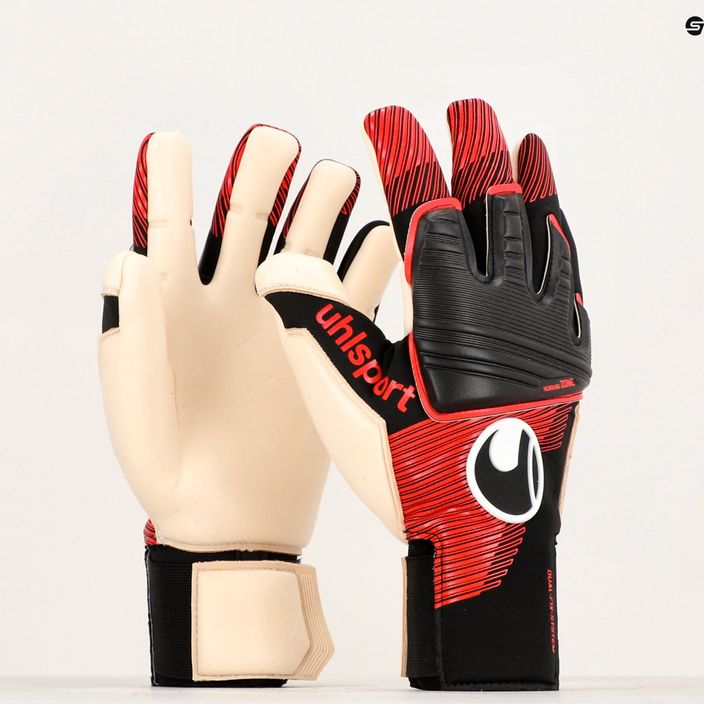 Детски вратарски ръкавици uhlsport Powerline Absolutgrip black/red/white 4