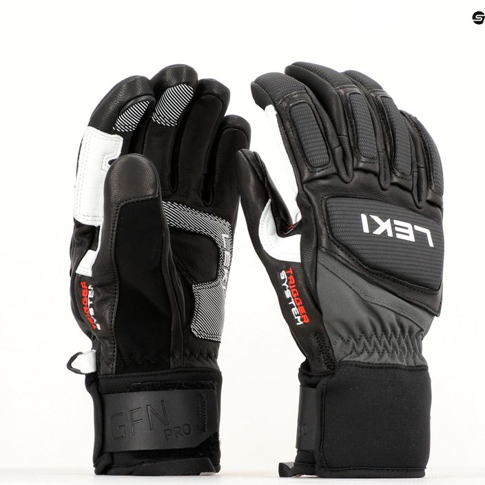Мъжка ски ръкавица LEKI Griffin Pro 3D black/white 9