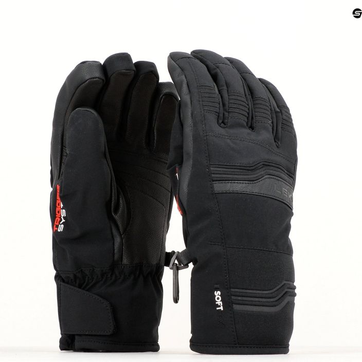 Мъжки ски ръкавици LEKI Cerro 3D black 9