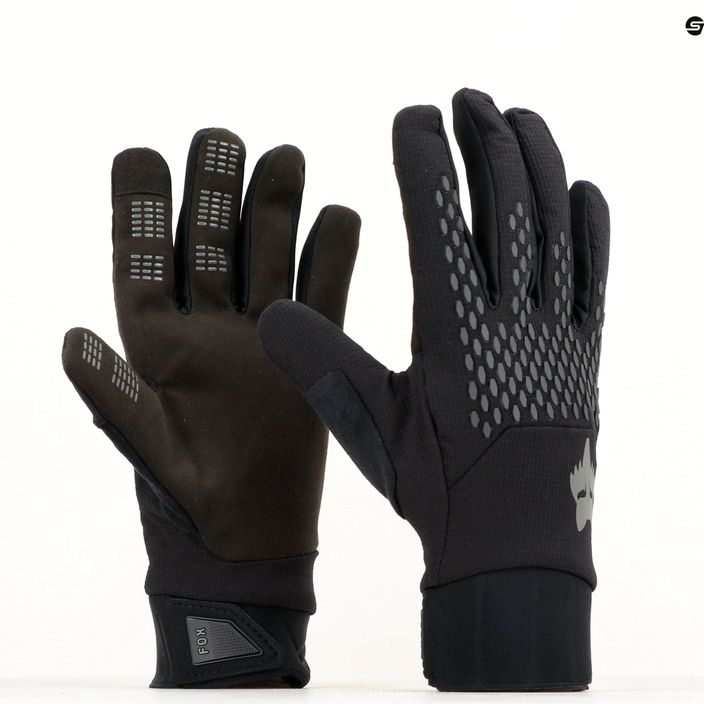 Fox Racing Defend Pro Зимни черни ръкавици за колоездене 9