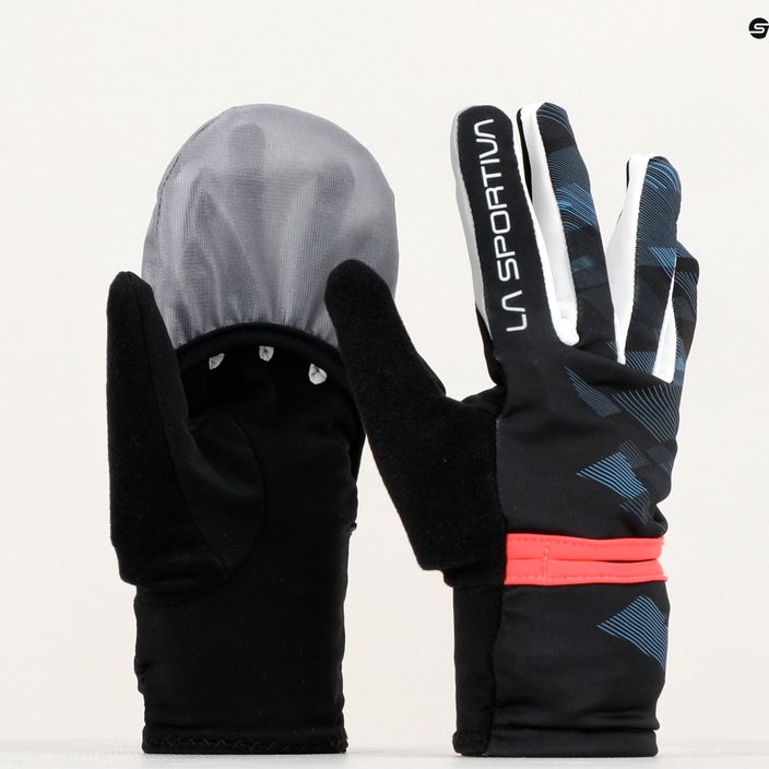 La Sportiva Trail дамски ръкавици за бягане black/malibu blue 5