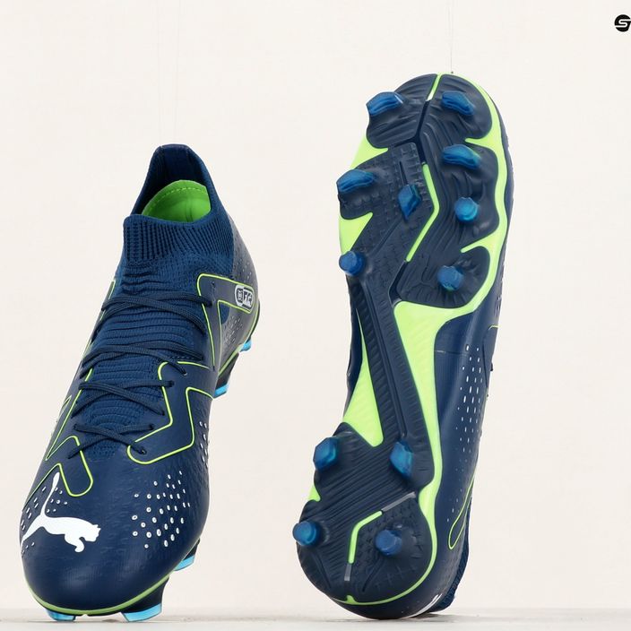 PUMA Future Match FG/AG мъжки футболни обувки персийско синьо/пума бяло/про зелено 9