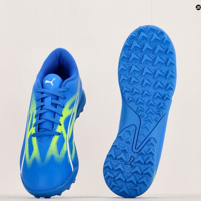 Детски футболни обувки PUMA Ultra Play TT Jr ултра синьо/пума бяло/про зелено 15
