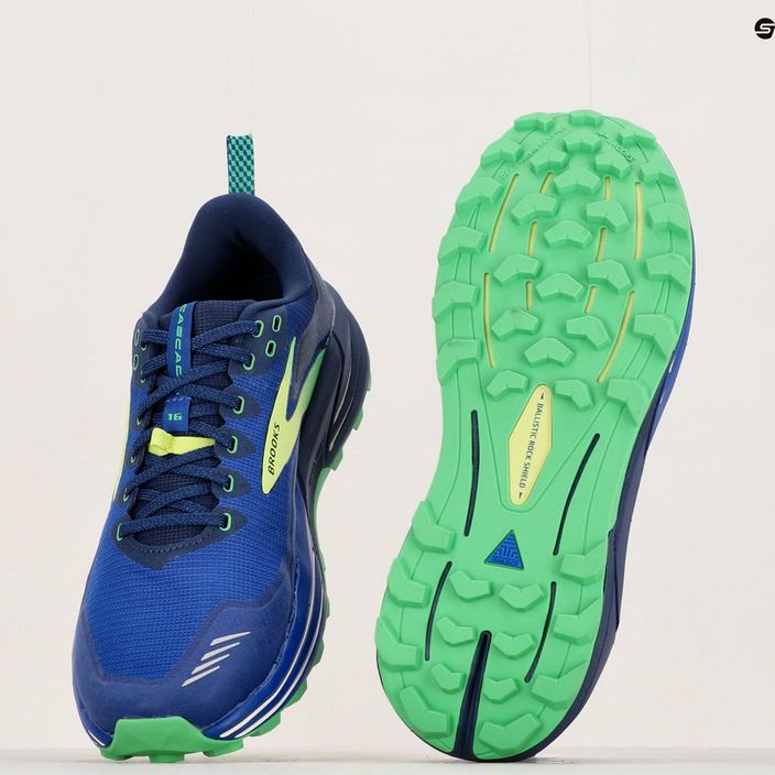Мъжки обувки за бягане Brooks Cascadia 16 blue/surf the web/green 15