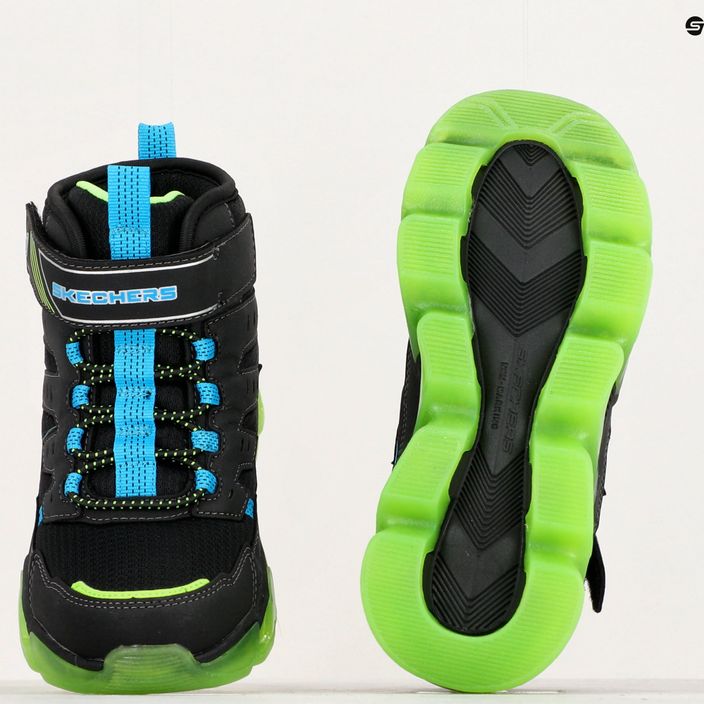 Детски обувки SKECHERS Mega-Surge Flash Breeze black/blue/lime 15
