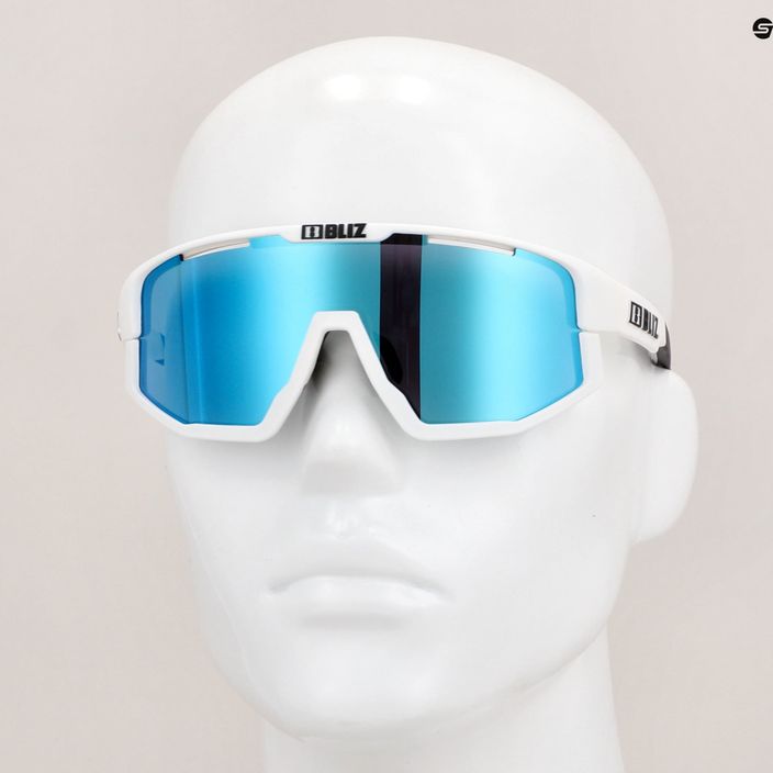 Bliz Vision S3 матово бяло/димово синьо мулти очила за велосипед 9