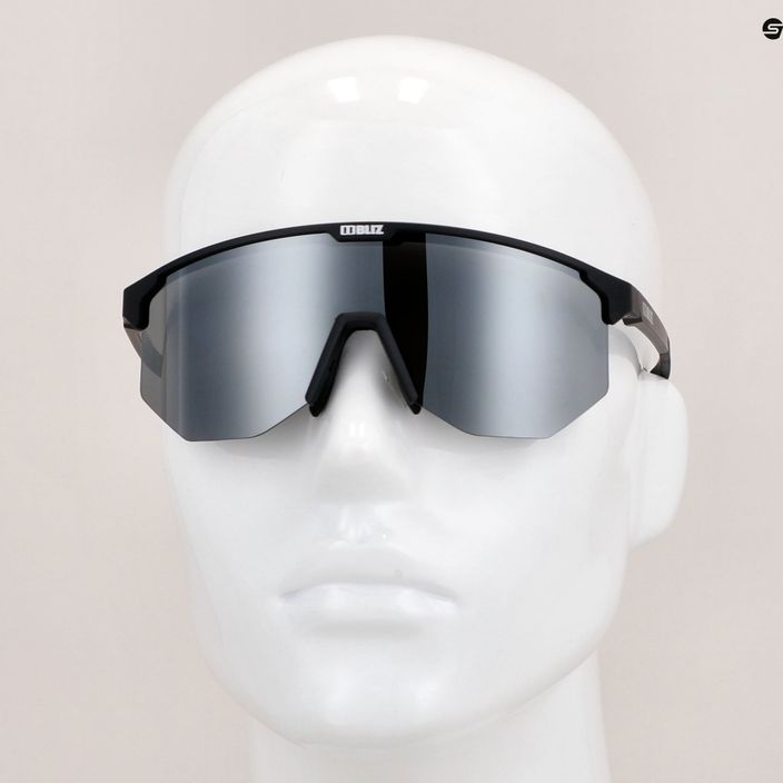 Очила за колоездене Bliz Hero S3 матово черно/димящо сребърно огледало 13