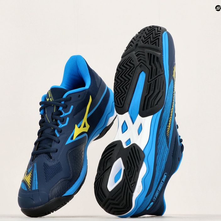 Мъжки обувки за тенис Mizuno Wave Exceed Light 2 AC dress blues / bolt2 neon / clolsonne 14