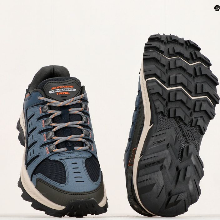 Мъжки обувки за трекинг SKECHERS Equalizer 5.0 Trail Solix, тъмносини/оранжеви 14