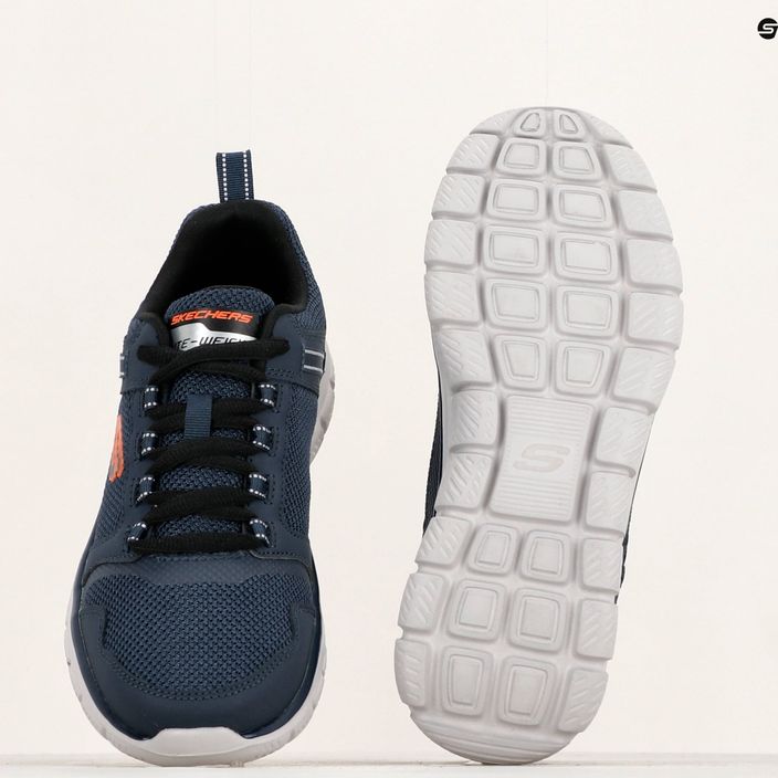 Мъжки обувки за тренировка SKECHERS Track Knockhill, тъмносини/оранжеви 9