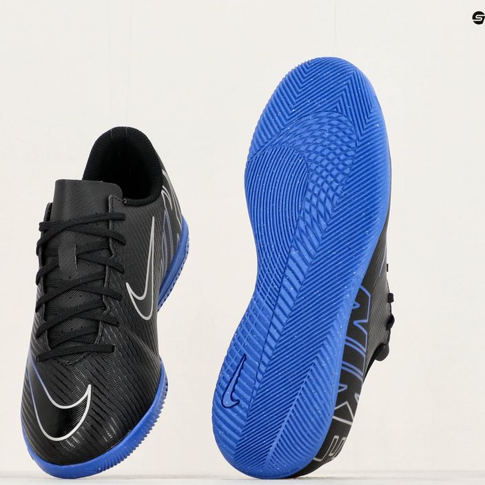 Nike JR Mercurial Vapor 15 Club IC черни/хром/хипер реални футболни обувки 8