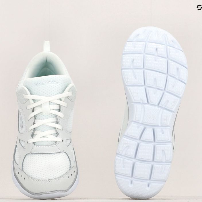 Дамски обувки за обучение SKECHERS Summits Suited white/silver 13